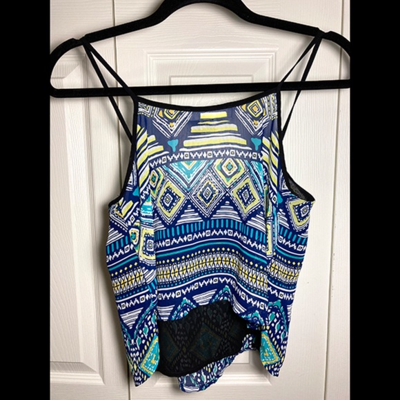 TRIBAL PRINT CROP CAMI - Picture 2 of 6